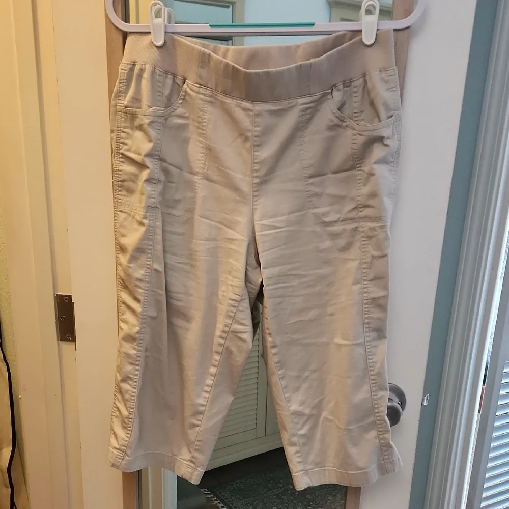 Christopher & Banks Light Tan Women's Capris - Picture 1 of 3